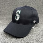  47 Brand Seattle Mariners Snapback Cap Black Curved Brim Hat W1688
