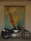 North America Physical Usa Canada Mexico  1965 Wall Map 181x208cm