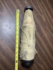 Antique Sewing Spool Vintage Industrial Wood Textile Thread 12    Long Candlestick