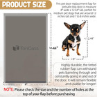 Tongass Pac11-11038 Medium Dog Door Flap Replacement Compatible With Petsafe Fre