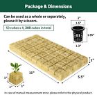 200 Plugs 1  Rockwool Cubes For Hydroponics With 50 Pack 1 5 Inch Net Pots