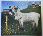 2007 Charles Wysocki Americana Mb Jigsaw Puzzle  goatmeal  Goat - Complete 