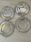 Vintage Godinger Silver Art Co  Silver- Plated Chargers 12 5    Set Of 4