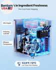 Commercial Ice Cream Machine  20-28l h Yield  2200w 3-flavor Countertop Soft Ser