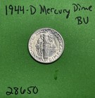 1944-d Mercury Dime 10c Bu Uncirculated Coin  90  Silver