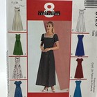 Mccalls 3129 Back Zip Princess Seam Dresses Sewing Pattern 14 16 18 Uncut Ff