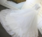Muslim Ball Wedding Dresses High Neck Long Sleeves Lace Applique Bridal Gowns