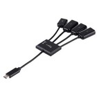 Amzer Portable 4 In 1 Usb Type-c Splitter 3 Ports Usb 2 0