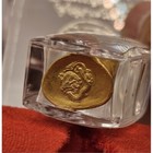 Thai Amulet Phra Kring Mangkon Thong Real Gold Plated Sat 5 Ceremony Wat Suthat