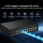 10 Port Gigabit Poe Switch  8 Poe  Ports 1000mbps  2 Gigabit Uplink  Ieee802    