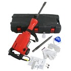 2200w Electric Demolition Jack Hammer Concrete Breaker W  2 Chisel   2 Punch Bit