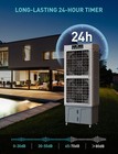 Zelngo Evaporative Cooler 3 Speed Portable Air Fan 24h Timer 5000 Cfm  3-in-1