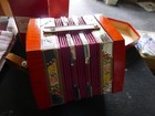 Galotta    20 1 Button Anglo Concertina   9 Fold 2 Spacers   original Box   vgc 