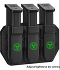 Triple Mag Carrier Mag Holster Duty Style Pouch Clip For 9mm 40sw Double Stack