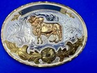 Bull Rider Cowboy Western Rodeo Blank Trophy Award Belt Buckle - See Hallmark