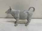 Vintage White Porcelain Cow Creamer Milk Pitcher Figural Farmhouse Ceramic