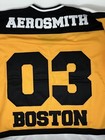 Vintage 2003 Aerosmith Tour Boston Bruins Hockey Giant Tag Yellow Jersey  m 