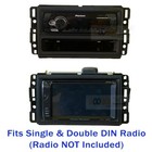 Double Din Or 1-din Car Stereo Installation Dash Kit For 2007-13 Chevy Silverado