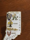 Vintage Indiana Jaycees  Indiana University Purdue  Notre Dame Lapel Pin