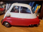 Very Nice Vintage Bandai Tin Friction  1957 Bmw Isetta