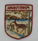 Vintage Pennsylvania Souvenir Travel Patch     Embroidered Wildlife Scene