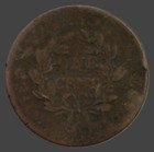 1805 Draped Bust Large Cent Circulated Condition Low Grade Bent