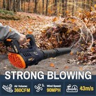 Maxxt 20v Cordless Leaf Blower  200 Mph  360 Cfm  2 0ah Battery  3 Speed