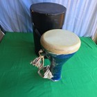 Ceramic Darbuka Goblet Style Hand Drum  Analog  Includes Carry Case
