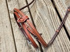 Cwd Fancy Stitched Medium Brown Hunter Flash Caveson Noseband -size 3 full -nwot