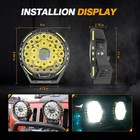 Auxbeam 9inch Round 360-pro Led Work Light Spot Driving Lamp Offroad Truck Suv