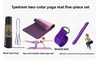 Yoga Mat Set Non Slip Thick Exercise Mat Blocks Strap Home Gym