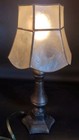 Vtg Capiz Shell Shade Brass Base  Lamp 10    Tall