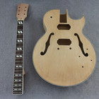 Unfinished Diy Electric Guitar Kit Semi   hollow Body Bigsby   style Tremolo Cr Part