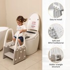 Two Step Stool With Handrails For Toddler And Kids Standing Learning Tower