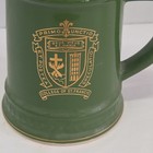 Vintage St  Francis College Green Gold Ceramic Beer Mug Large Usa - 5 25   