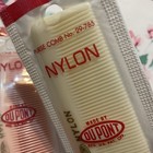 2 vintage Du Pont Purse Comb Nylon Unbreakable  Pink   White 1950   s Nip 785 Usa