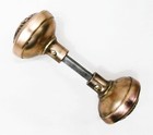 Pair Of Antique Vintage Eastlake Victorian Ornate Door Knobs W  Spindle Salvage