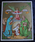 Antique Catholic 15x Image Complete Nativity And Way Of The Cross Jesus Christ