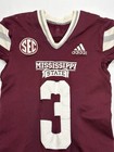 2021 Mississippi State Bulldogs Game Used   Worn Adidas Medium Football Jersey