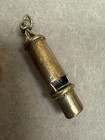 Vintage If You Loved Me Classic Beau-sterling Gold Retro Police Whistle 3666