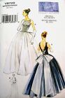 Vogue Vintage 50 s Full Ball Gown Evening Wedding Bridal Dress Pattern 8729 6 20