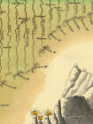 1840s Map - Principle Rivers Lengths And Mountains Heights In The World - 16x20