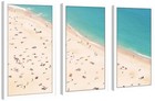 Picture Perfect International  beach Please V Framed Plexiglass Wall Art  Set Of