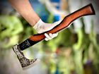 Custom Hand Made Viking Axe Hatchet Integral Tomahawk High Carbon Steel 2623