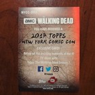 2017 Topps Walking Dead Season 7 Character Card  2017-nycc Negan Exclusive Rare