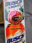 Busch Light Beaver Dam Ice Fish Tip Up Arctic Special Edition Flag Pike Walleye