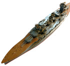 Skywave Ijn Fuso Class Battleship Model 1 700 Scale Gray Deck Red Hull  repair 