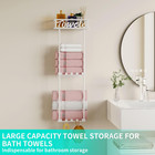 Hapirm Towel Rack Wall Mounted - 3 Tier Towel Racks For Bathroom  Towel Holder