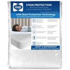 Waterproof Crib Mattress Protector - Noiseless Fitted Sheet Cover  Quilted Cotto