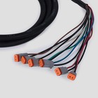 Titan Attachments Skid Steer 14-pin Deutsch-style Wire Harness  6 Deutsch Plugs